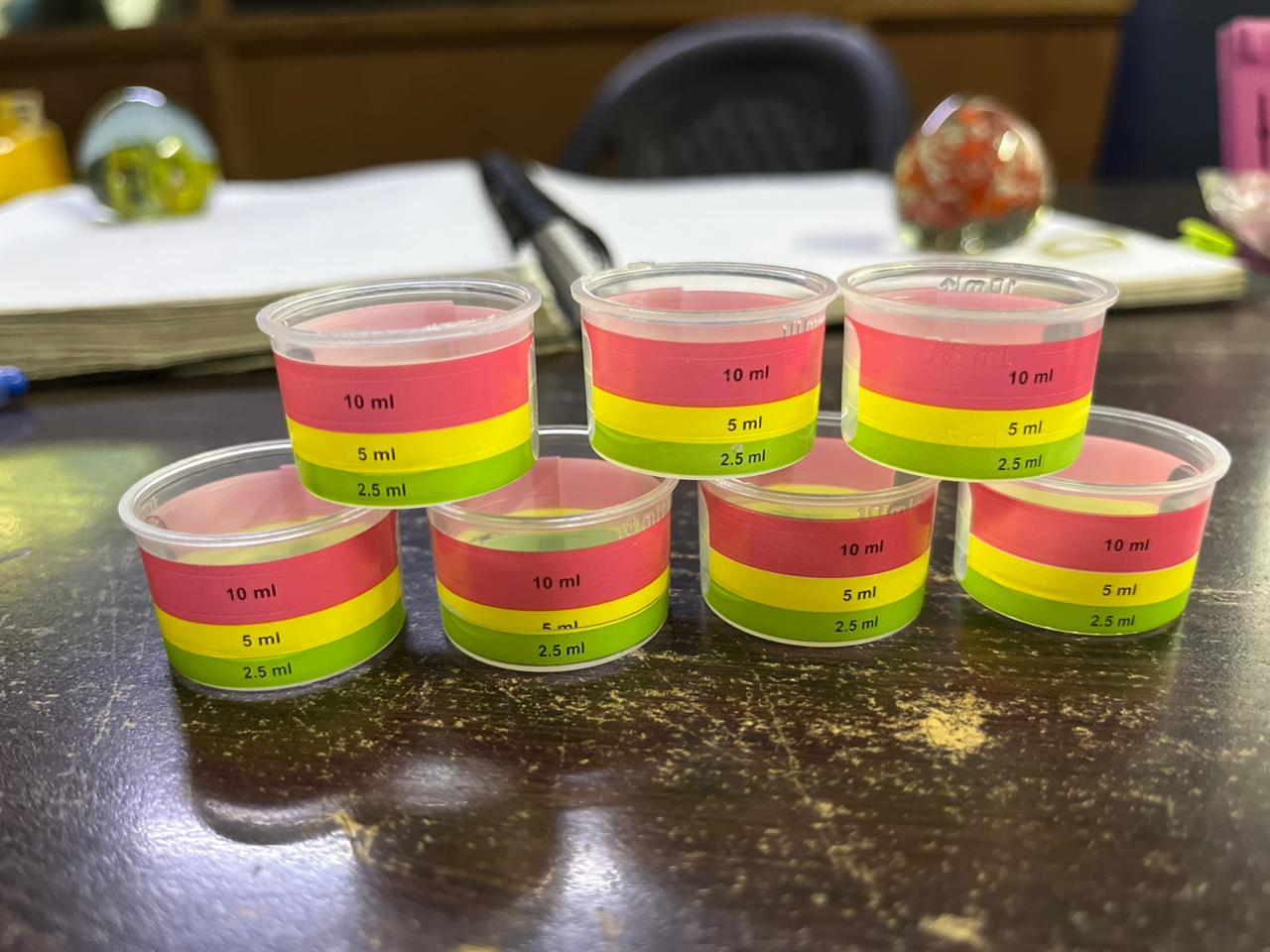 Three Color Hot foil printed Measuring Cap — view 3